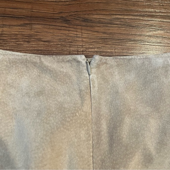 Charter Club Tan Suede Leather Skirt Vintage Size 20 Western Academia Old Money - Picture 6 of 7